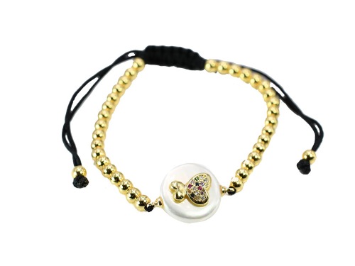 PULSERA CHAPA PEARLTIME