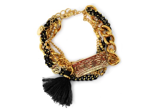 PULSERA CHAPA GOLDEN COLORS