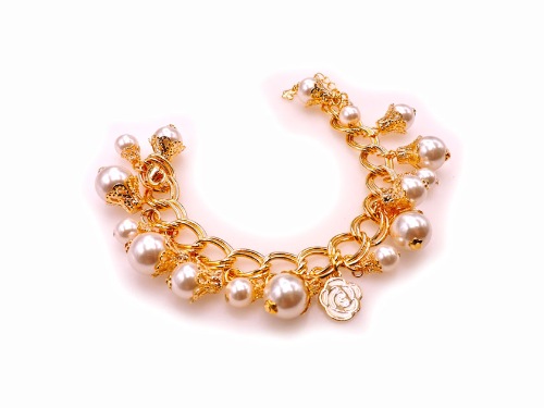 PULSERA CHAPA PEARLTIME