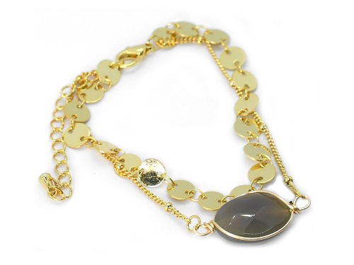 PULSERA CHAPA GOLDEN COLORS