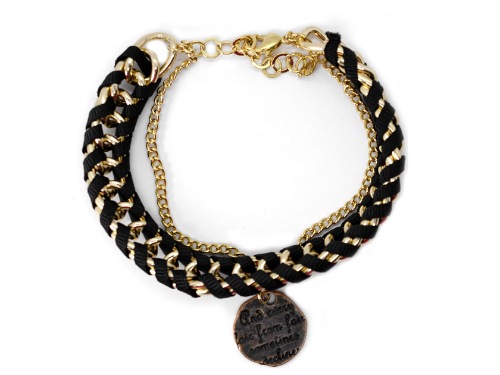 PULSERA CHAPA GOLDEN COLORS