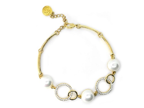 PULSERA CHAPA PEARLTIME