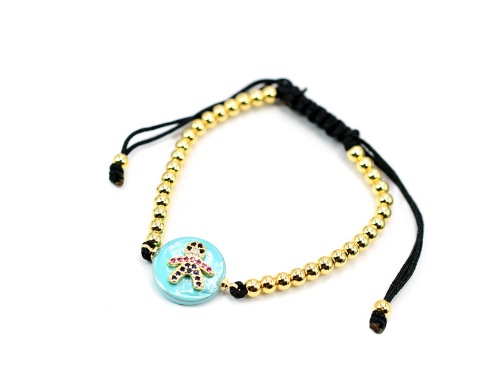 PULSERA CHAPA GOLDEN RAINBOW