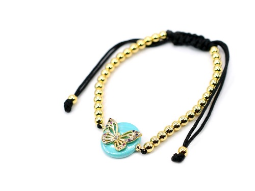 PULSERA CHAPA GOLDEN RAINBOW