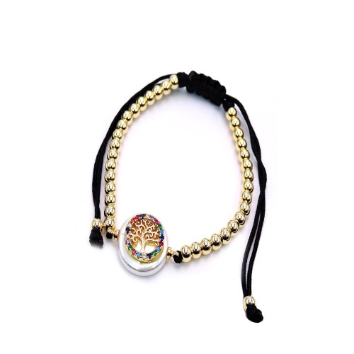 PULSERA CHAPA GOLDEN RAINBOW