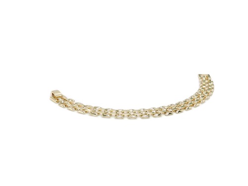 PULSERA CHAPA GOLDEN CASTING