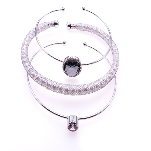 BRAZALETE RODIO GOLDEN STEEL