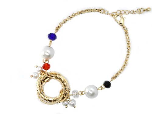 PULSERA CHAPA PEARLTIME