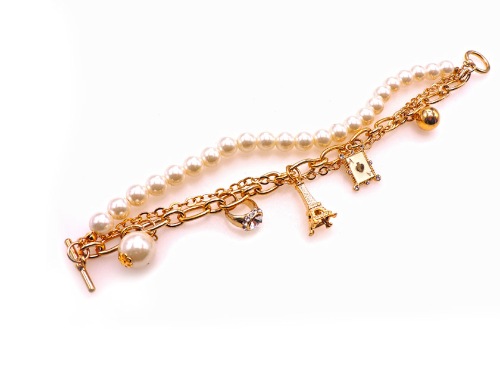 PULSERA CHAPA PEARLTIME