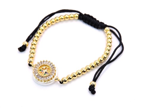 PULSERA CHAPA GOLDEN RAINBOW