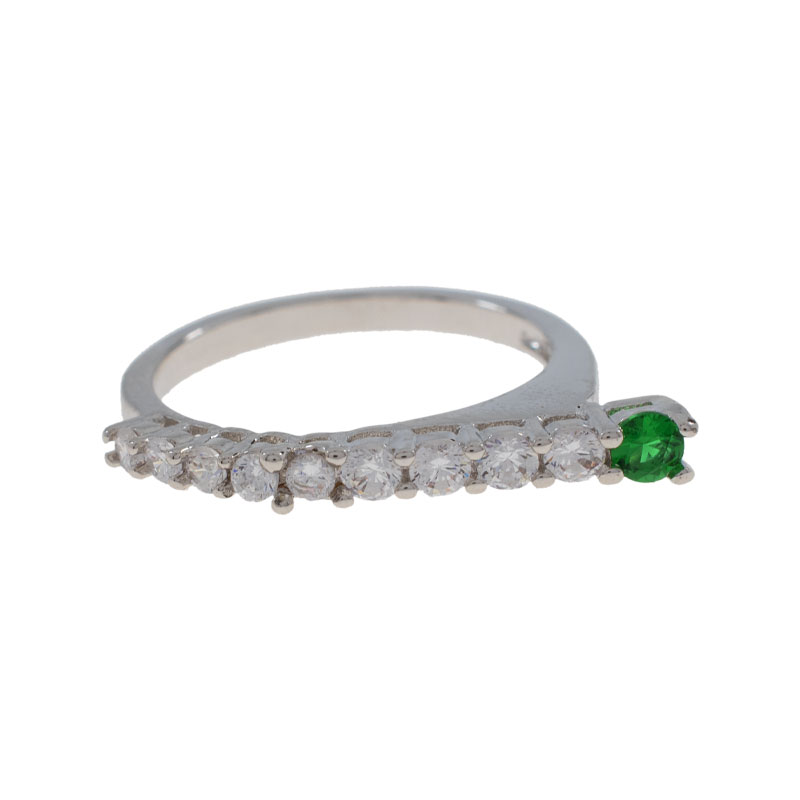 ANILLO  RODIO CRYSTIME