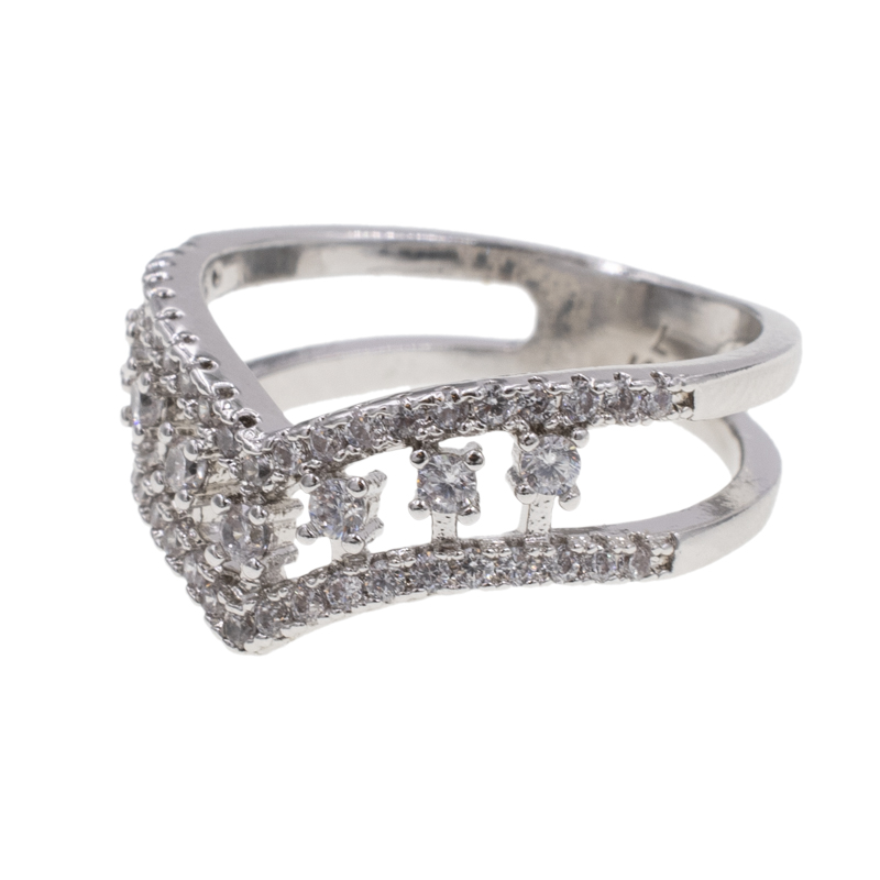 ANILLO  RODIO CRYSTIME