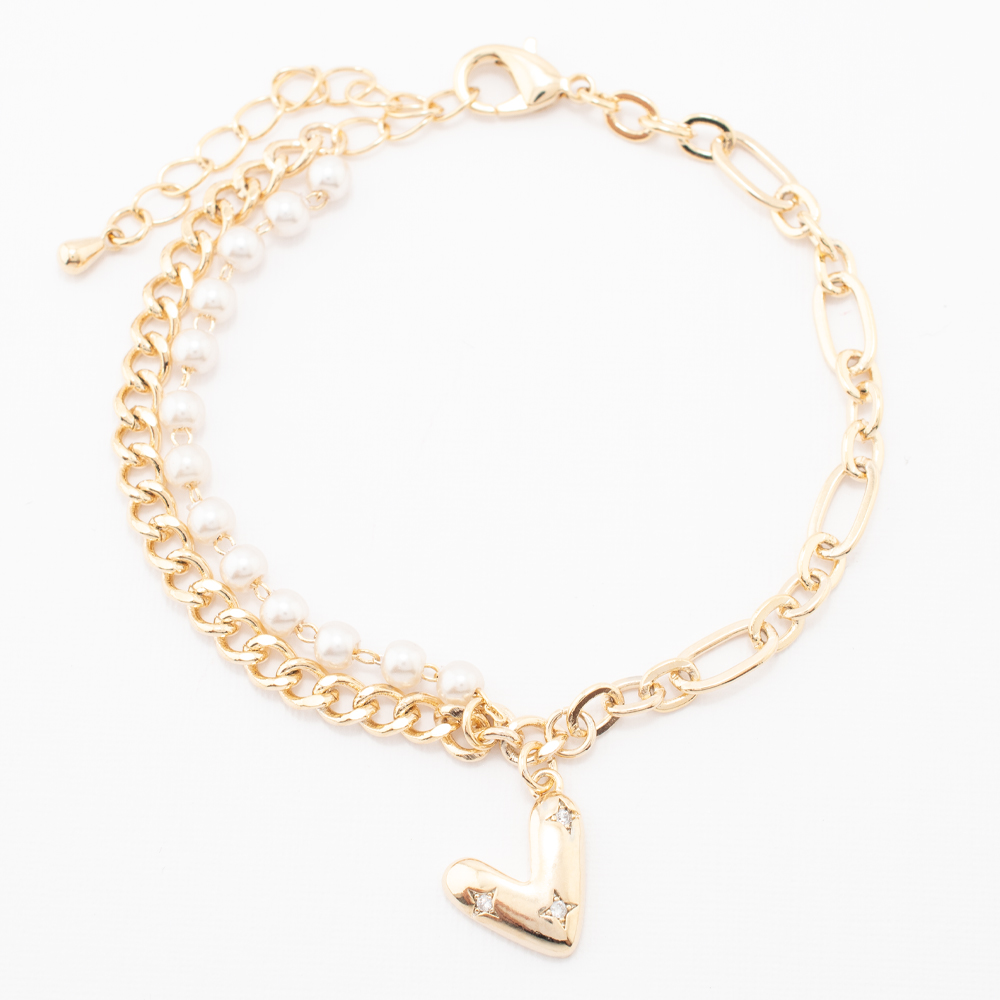 PULSERA CHAPA PEARLTIME