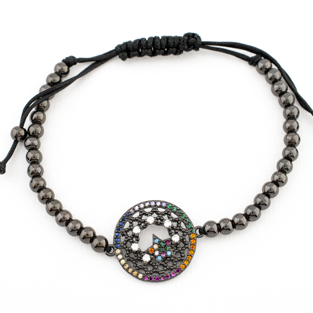 PULSERA RODIO SILVER RAINBOW