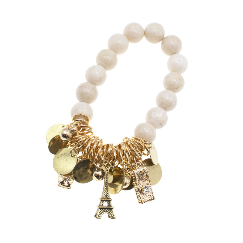 PULSERA CHAPA GOLDEN STONE