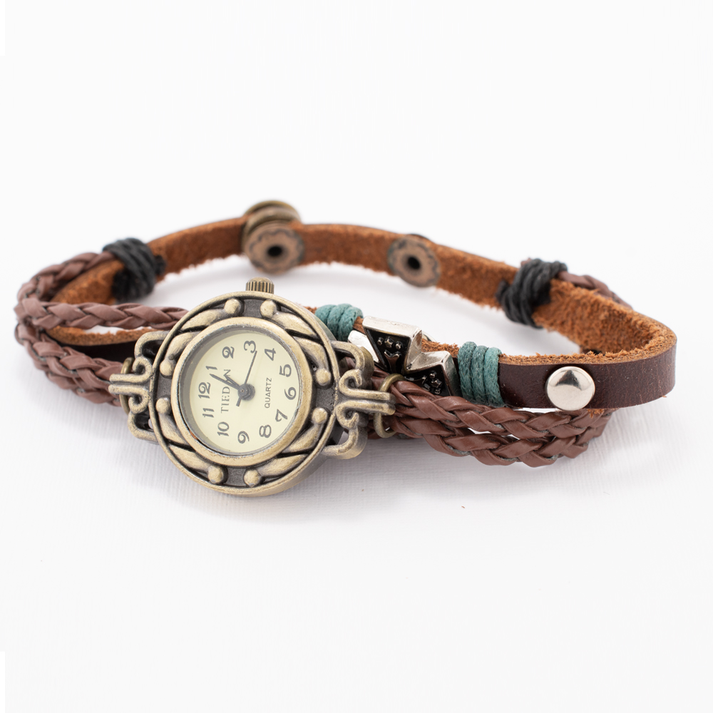 PULSERA MEN PIEL GOLDEN LEATHERS