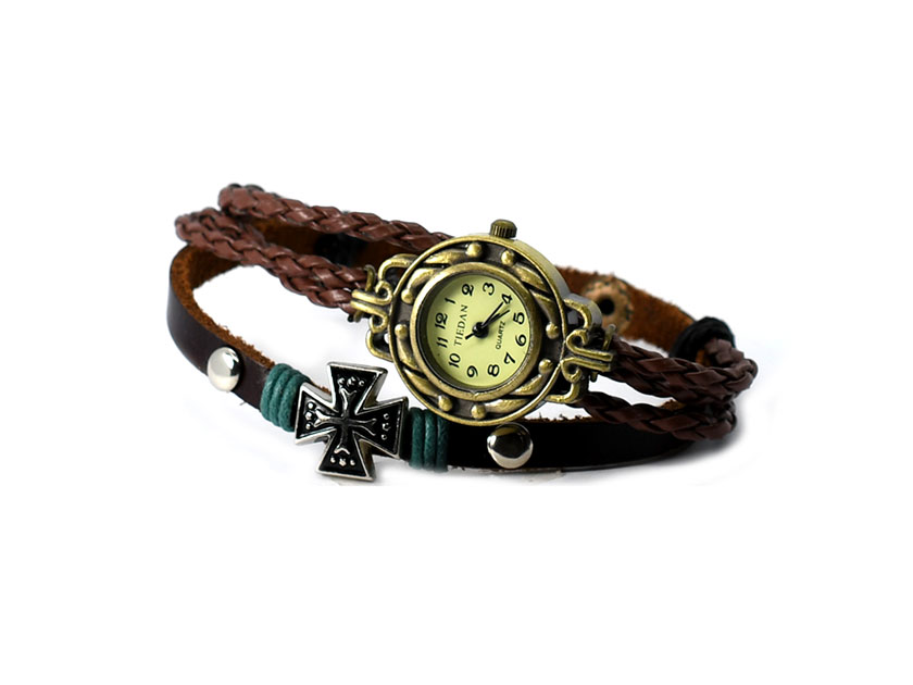 PULSERA MEN PIEL GOLDEN LEATHERS