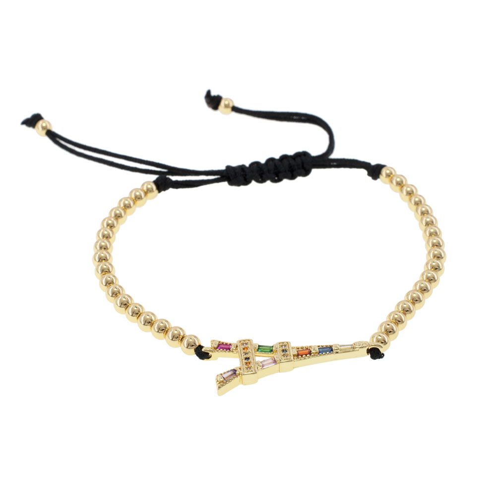 PULSERA CHAPA GOLDEN RAINBOW
