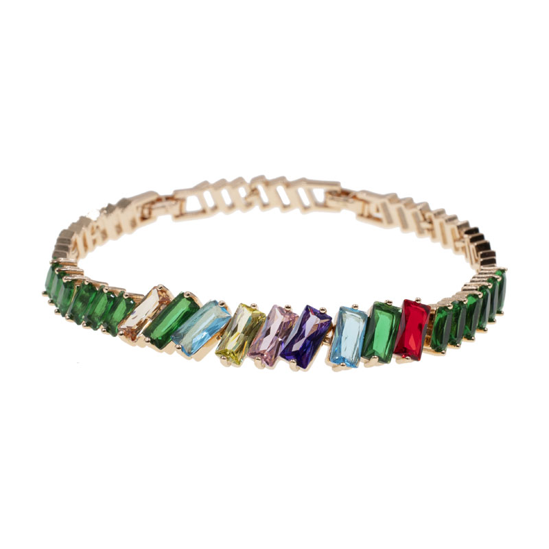 PULSERA CHAPA GOLDEN RAINBOW