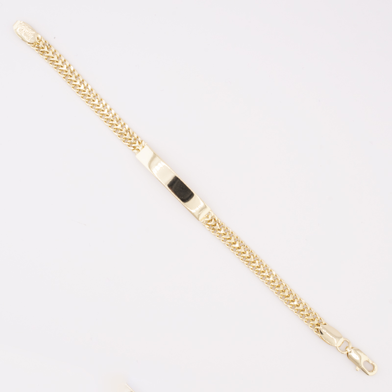 PULSERA CHAPA GOLDEN CASTING