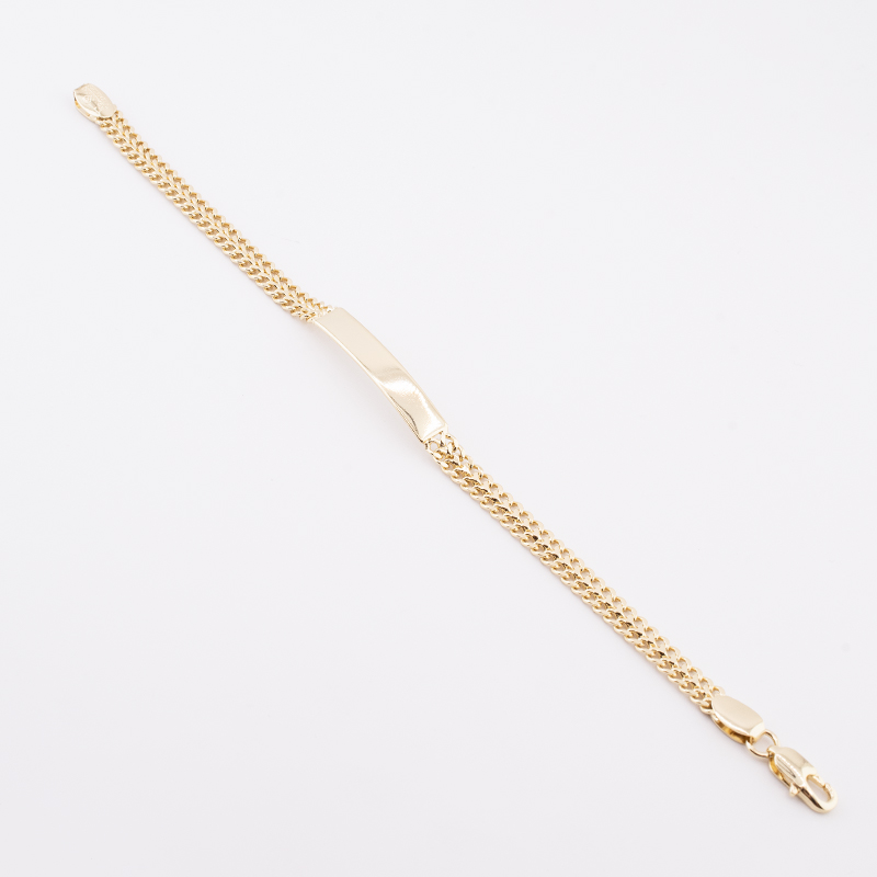 PULSERA CHAPA GOLDEN CASTING
