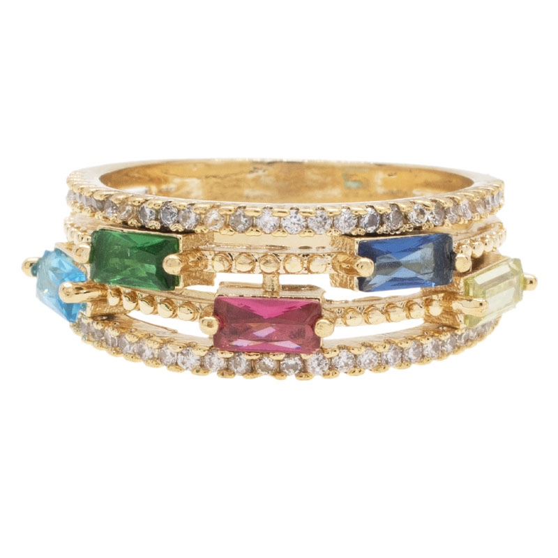 ANILLO  CHAPA GOLDEN RAINBOW