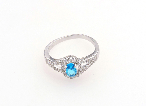 ANILLO  RODIO CRYSTIME