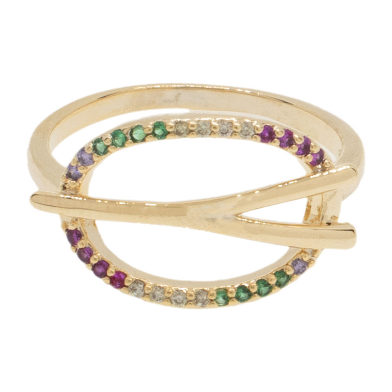 ANILLO  CHAPA GOLDEN RAINBOW