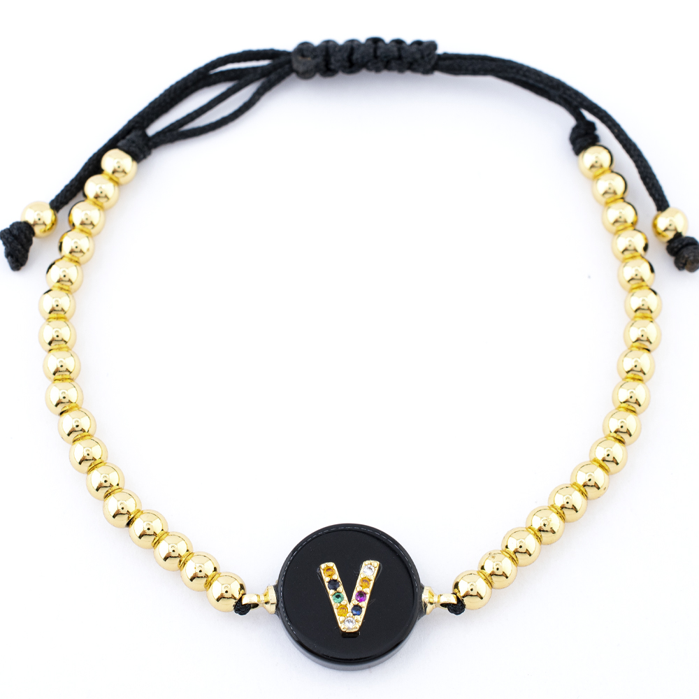 PULSERA CHAPA GOLDEN COLORS