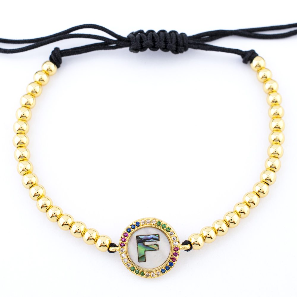 PULSERA CHAPA GOLDEN STONE