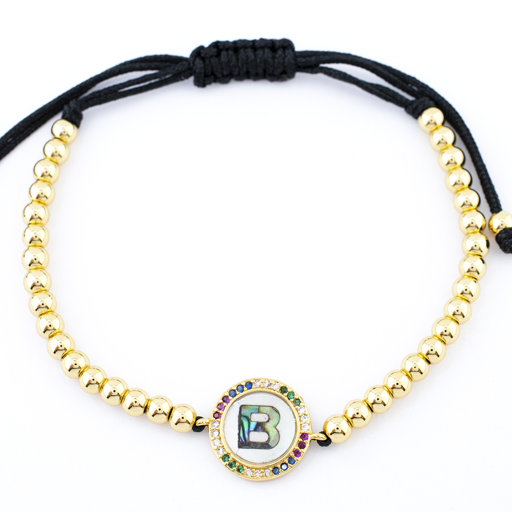 PULSERA CHAPA GOLDEN RAINBOW