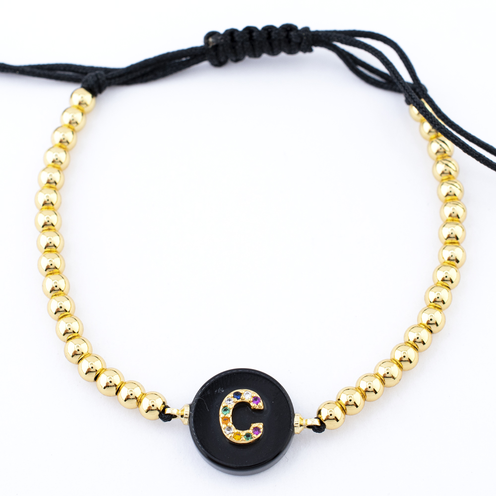 PULSERA CHAPA GOLDEN RAINBOW