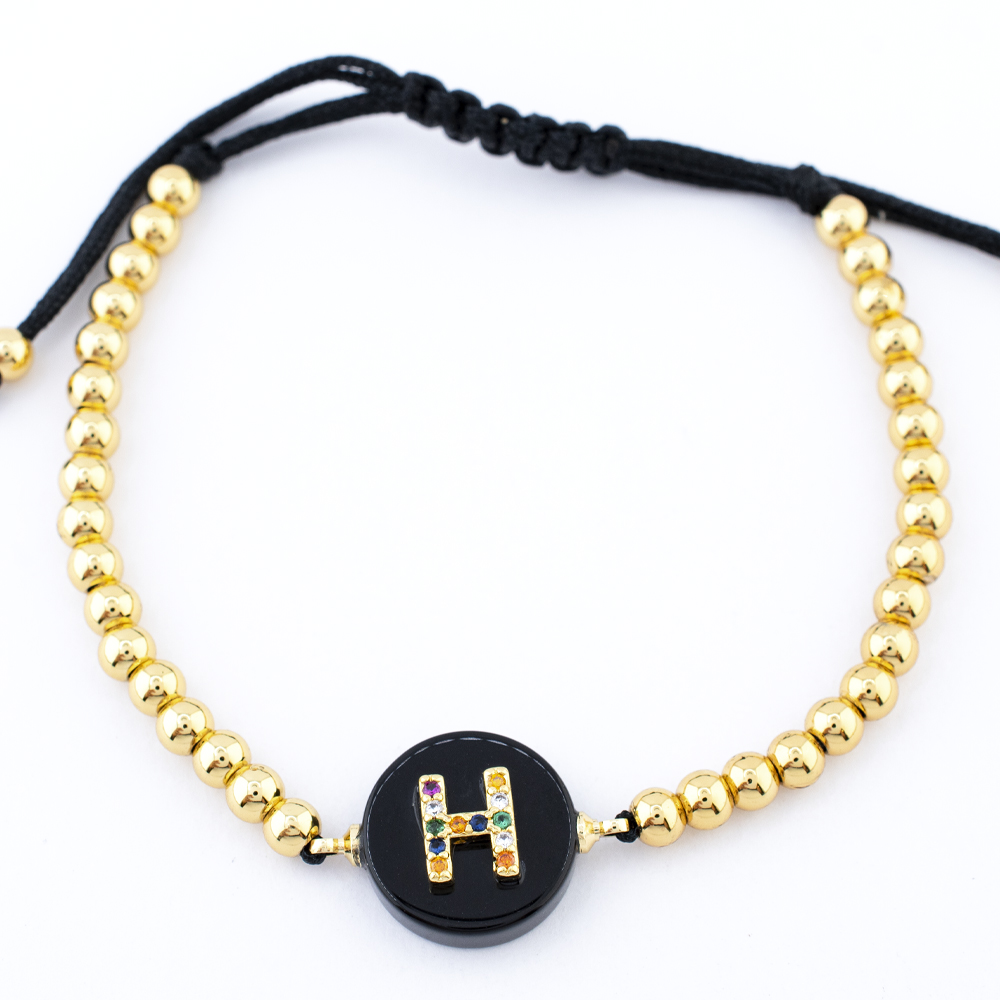 PULSERA CHAPA GOLDEN COLORS
