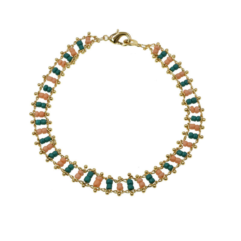 PULSERA CHAPA GOLDEN COLORS