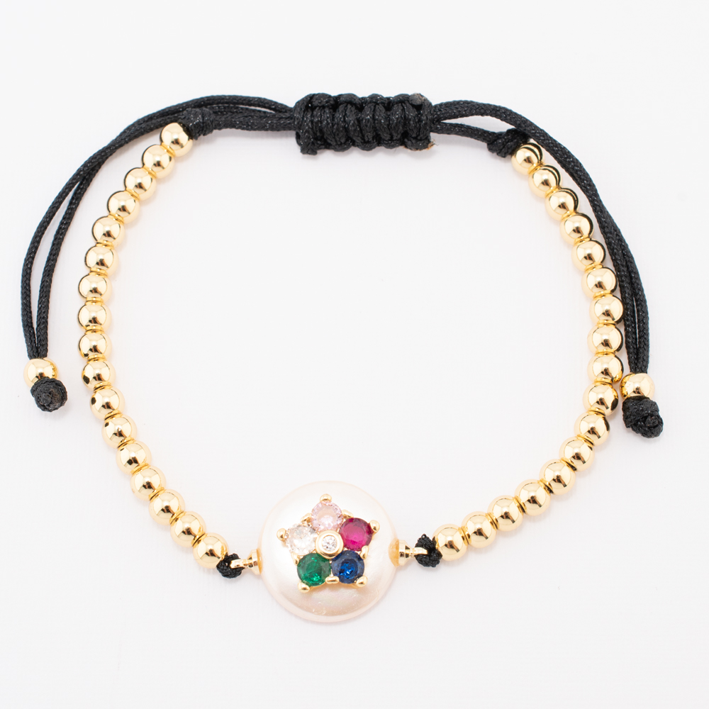 PULSERA CHAPA PEARLTIME