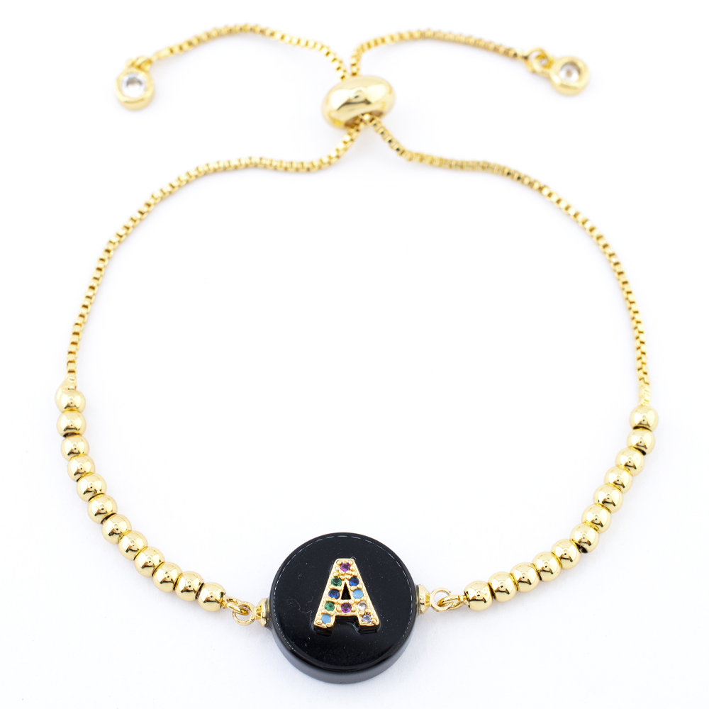 PULSERA CHAPA GOLDEN RAINBOW