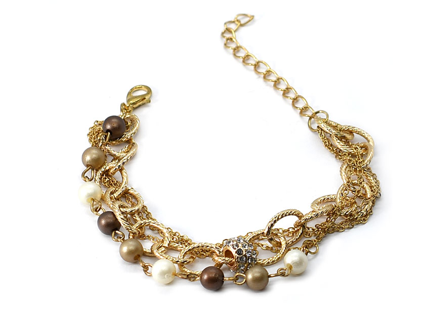 PULSERA CHAPA PEARLTIME