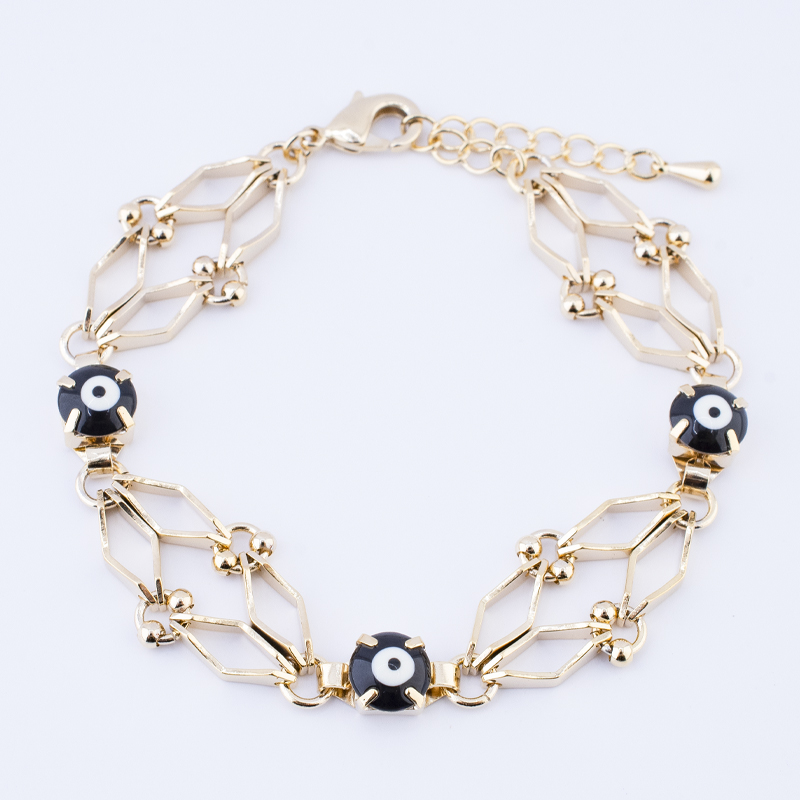 PULSERA CHAPA GOLDEN COLORS