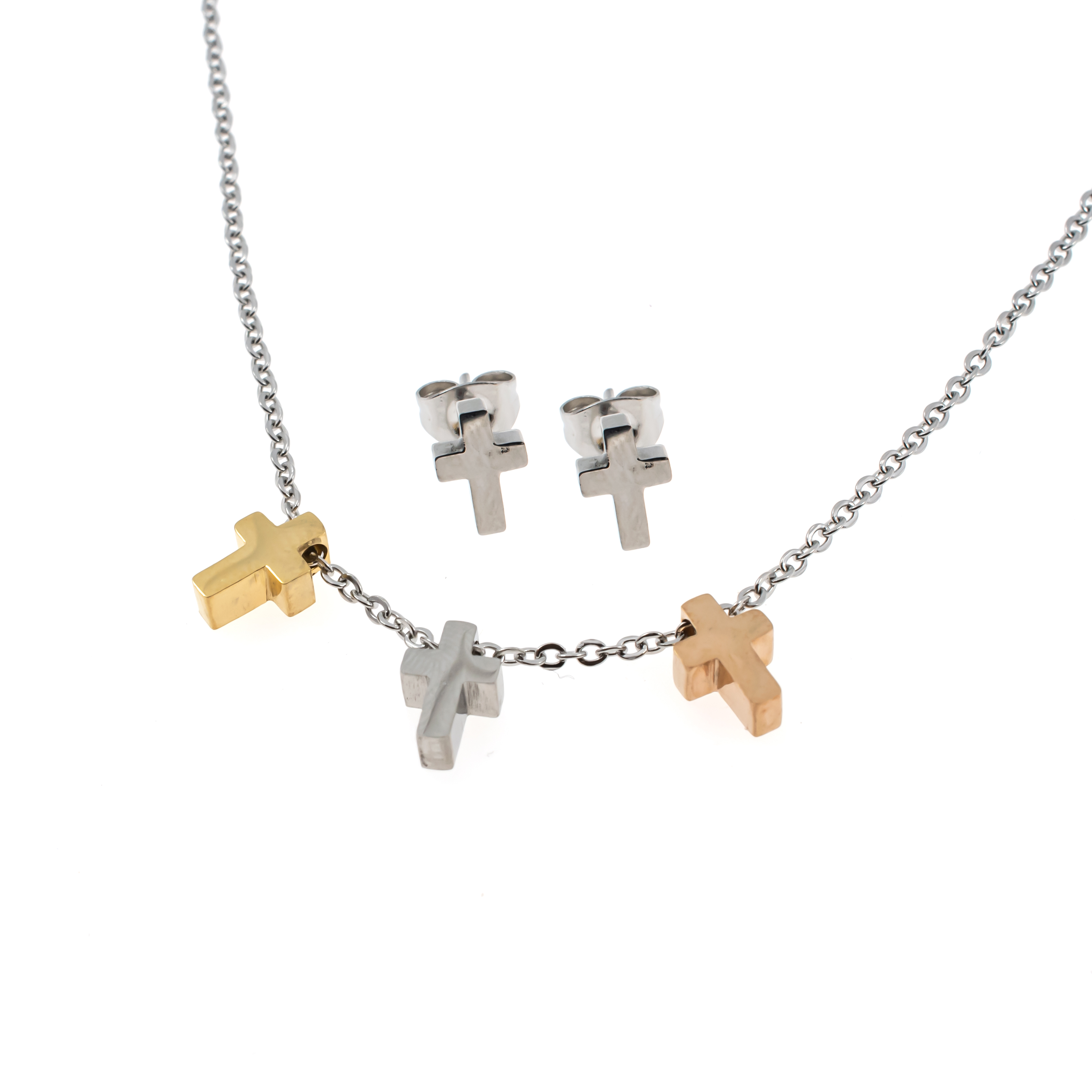 SET ACERO INOXIDABLE GOLDEN STEEL