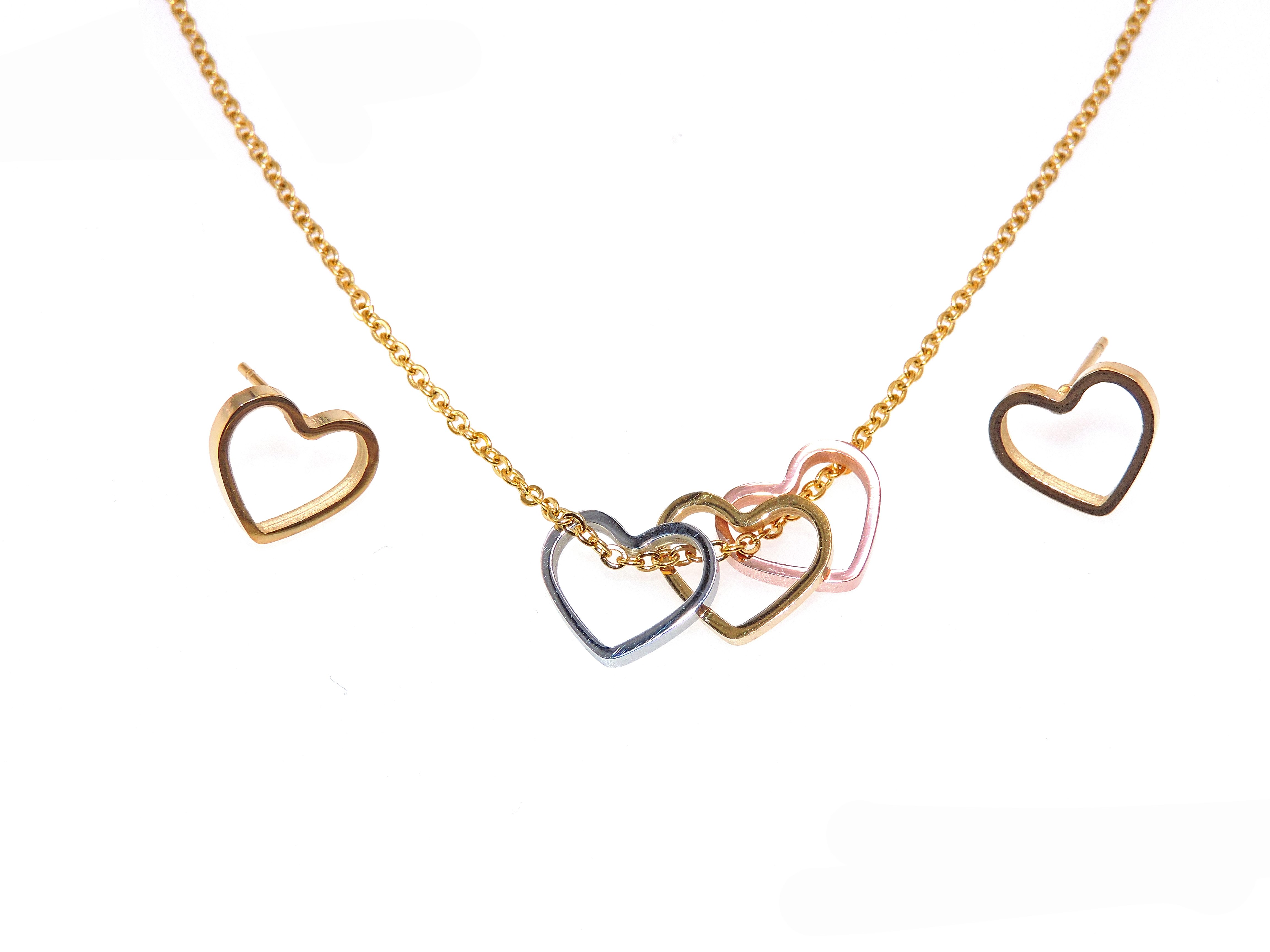 SET ACERO INOXIDABLE GOLDEN STEEL