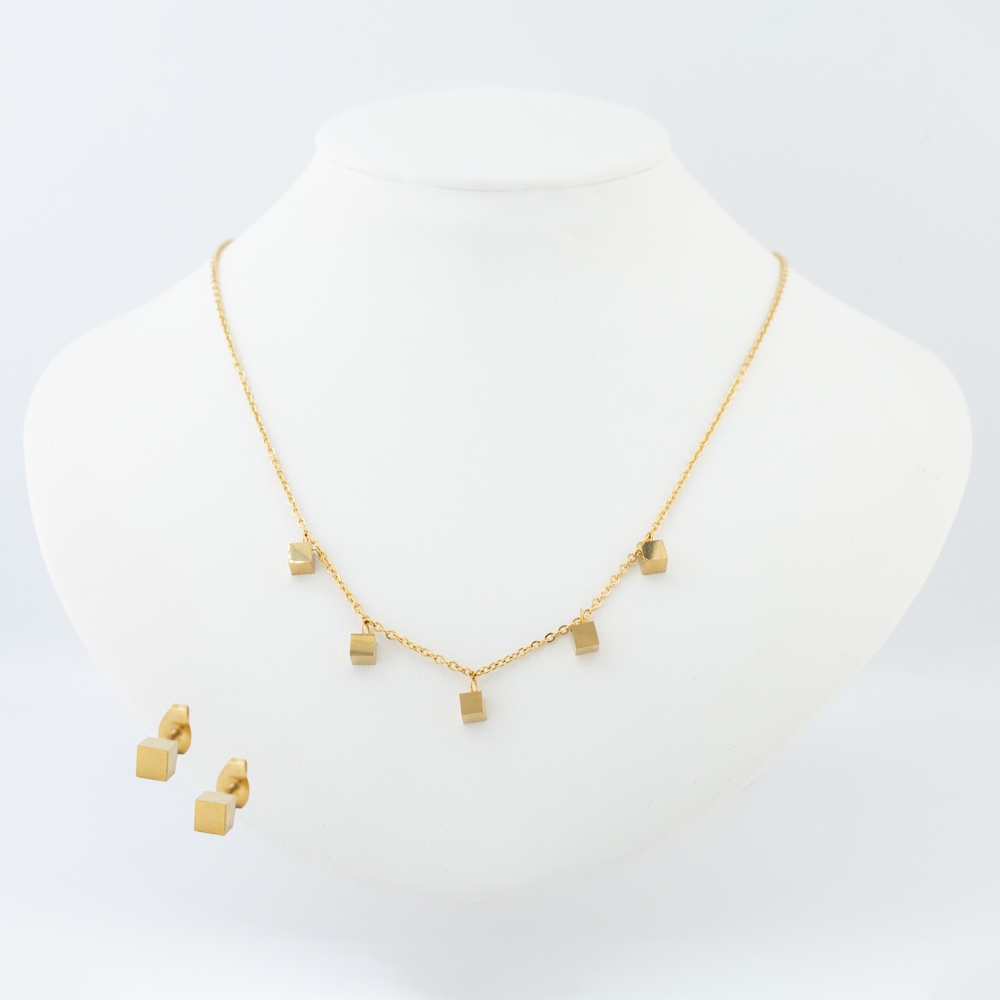 SET ACERO INOXIDABLE GOLDEN STEEL