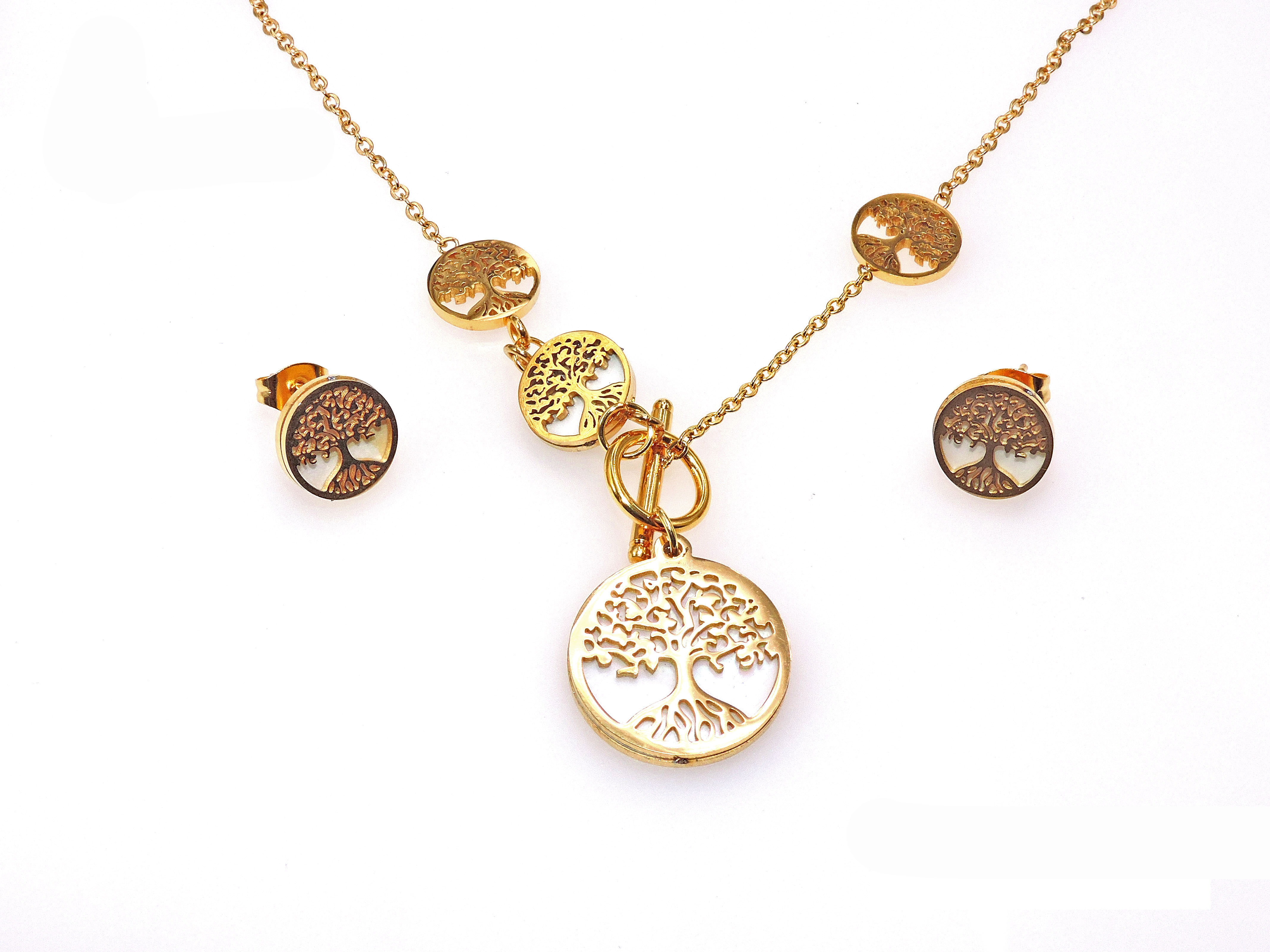 SET ACERO INOXIDABLE GOLDEN STEEL
