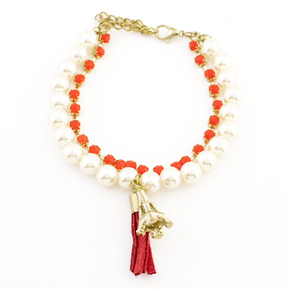 PULSERA CHAPA PEARLTIME