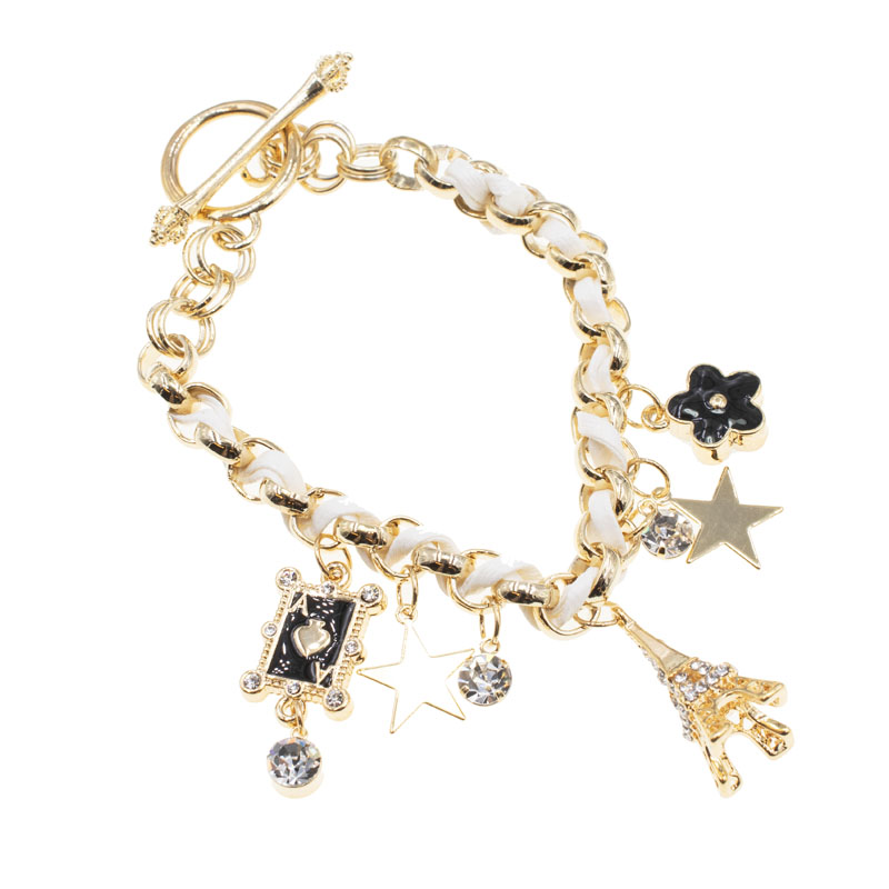 PULSERA CHAPA GOLDEN COLORS