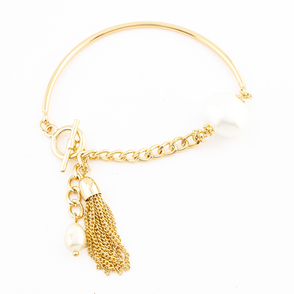 PULSERA CHAPA PEARLTIME