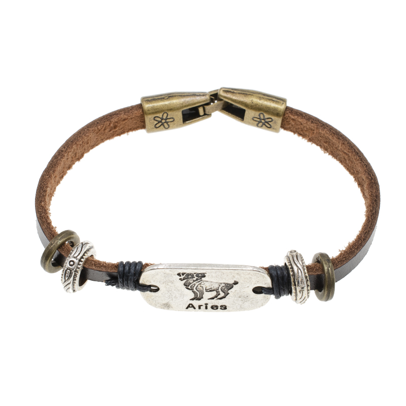 PULSERA MEN PIEL GOLDEN LEATHERS