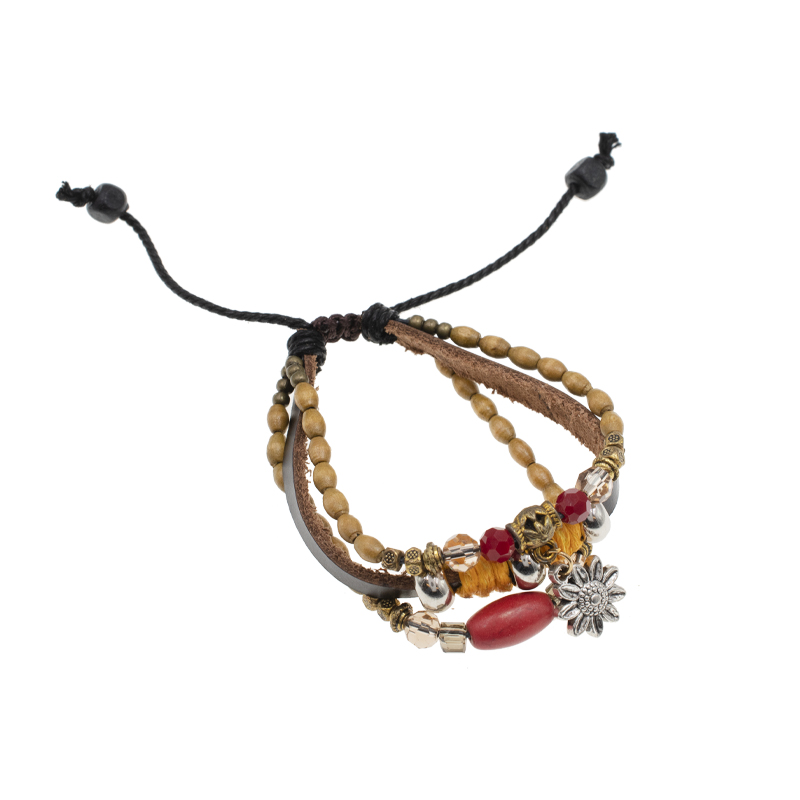 PULSERA MEN PIEL GOLDEN LEATHERS