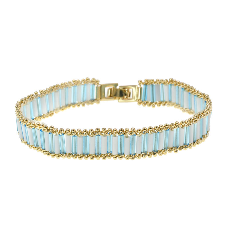 PULSERA CHAPA GOLDEN COLORS