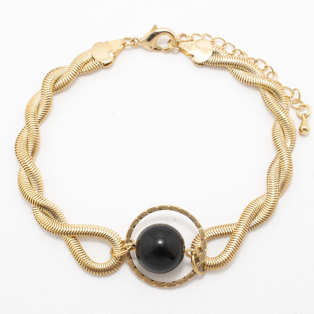 PULSERA CHAPA GOLDEN COLORS