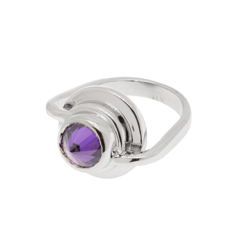 ANILLO  RODIO CRYSTIME